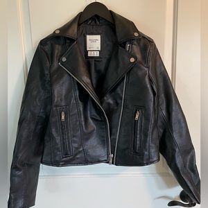 Abercrombie Vegan Leather Moto Jacket